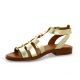 We do Nu pieds cuir laminéplatine