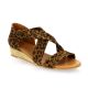 We do Nu pieds cuir veloursleopard