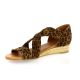 We do Nu pieds cuir veloursleopard