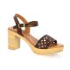 Eva frutos Nu pieds cuirmarron