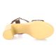 Eva frutos Nu pieds cuirmarron