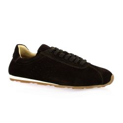 K.mary Baskets cuir veloursmarron
