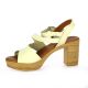 Eva frutos Nu pieds cuirecru