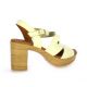 Eva frutos Nu pieds cuirecru