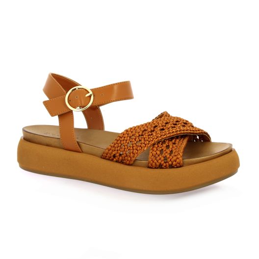 Inuovo Nu pieds cuircognac