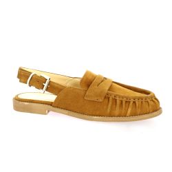 Get it Mocassins cuir velourscognac