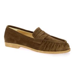 Get it Mocassins cuir veloursmarron