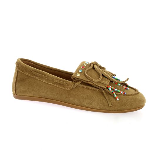 Inuovo Mocassins cuir velourscamel