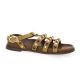 Inuovo Nu pieds cuir velourscamel