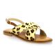 Les tropeziennes Nu pieds toileleopard
