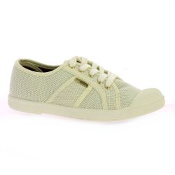 Les tropeziennes Baskets toile pailletteblanc