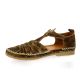 Coco abricot Nu pieds cuir velours léopard