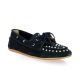 Reqins Mocassins cuir veloursmarine