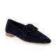 Coco abricot Mocassins cuir veloursmarine