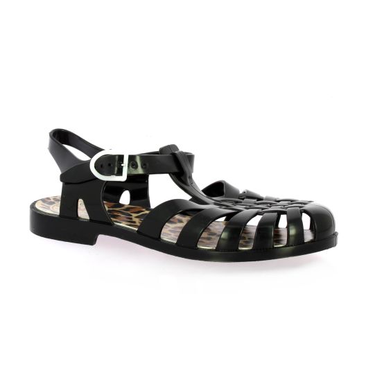 Meduses Nu pieds caoutchoucnoir