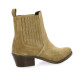 So send Boots cuir velours taupe