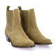 So send Boots cuir velours taupe