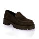 Paoyama Mocassins cuir veloursmarron