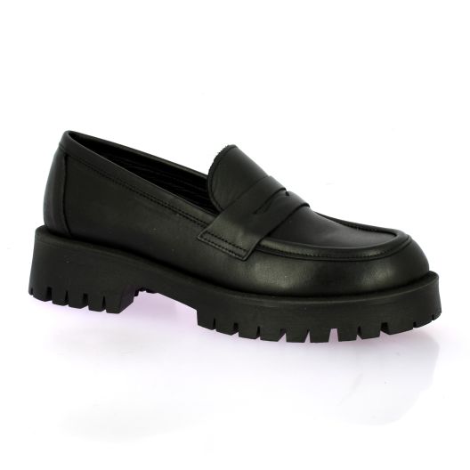 Paoyama Mocassins cuirnoir