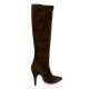 Fremilu Bottes cuir veloursmarron