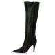 Fremilu Bottes cuirnoir