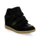 Reqins Boots cuir veloursnoir