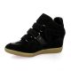 Reqins Boots cuir veloursnoir