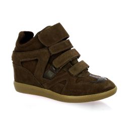 Reqins Boots cuir veloursmarron