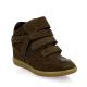 Reqins Boots cuir veloursmarron