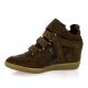 Reqins Boots cuir veloursmarron
