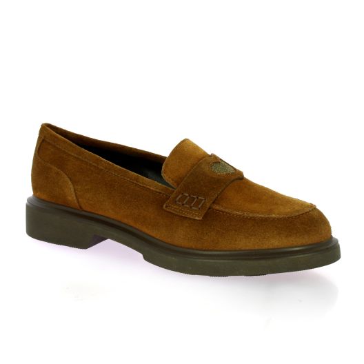 Reqins Mocassins cuir velourstabac