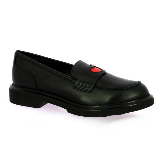 Reqins Mocassins cuirnoir