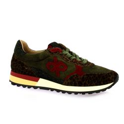 Reqins Baskets cuir veloursmarron
