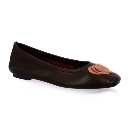 Reqins Ballerines cuirbordeaux