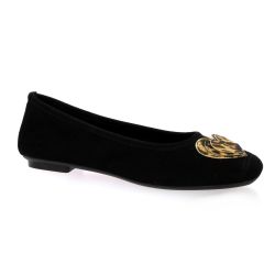Reqins Ballerines cuir veloursnoir