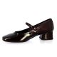 Reqins Ballerines cuir vernisbordeaux