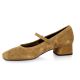 Reqins Ballerines cuir veloursmuscade