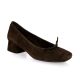 Reqins Ballerines cuir veloursmarron
