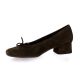 Reqins Ballerines cuir veloursmarron