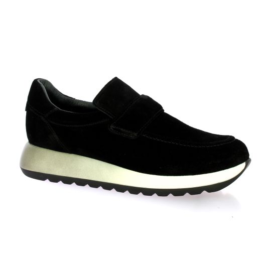 Reqins Baskets cuir veloursnoir