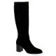 Reqins Bottes cuir veloursnoir