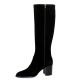 Reqins Bottes cuir veloursnoir