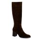 Reqins Bottes cuir veloursmarron