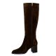 Reqins Bottes cuir veloursmarron