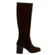 Reqins Bottes cuir veloursmarron
