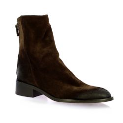 Mimmu Boots cuir veloursmarron