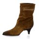 Mimmu Boots cuir velourscognac