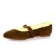 Mimmu Ballerines cuir velourscognac