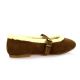 Mimmu Ballerines cuir velourscognac