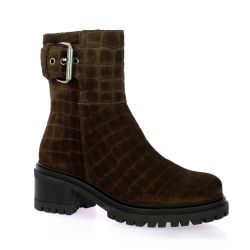 Reqins Boots cuir veloursmarron